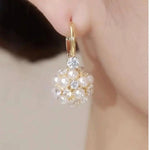 Small Accessory Crystal Accents Hoop Earrings