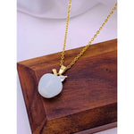 Small Apple Pendant Necklace