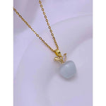 Small Apple Pendant Necklace