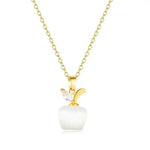 Small Apple Pendant Necklace