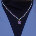 Small Sense Pearl Trend Violet Necklace