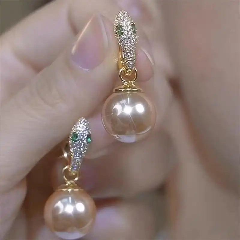 Snake Hoop Earrings