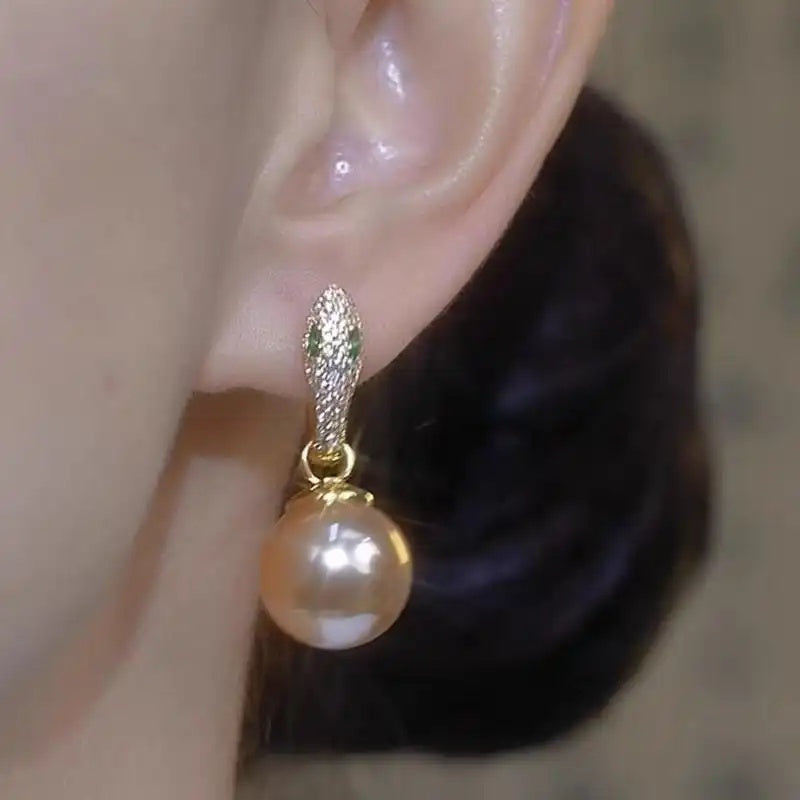 Snake Hoop Earrings