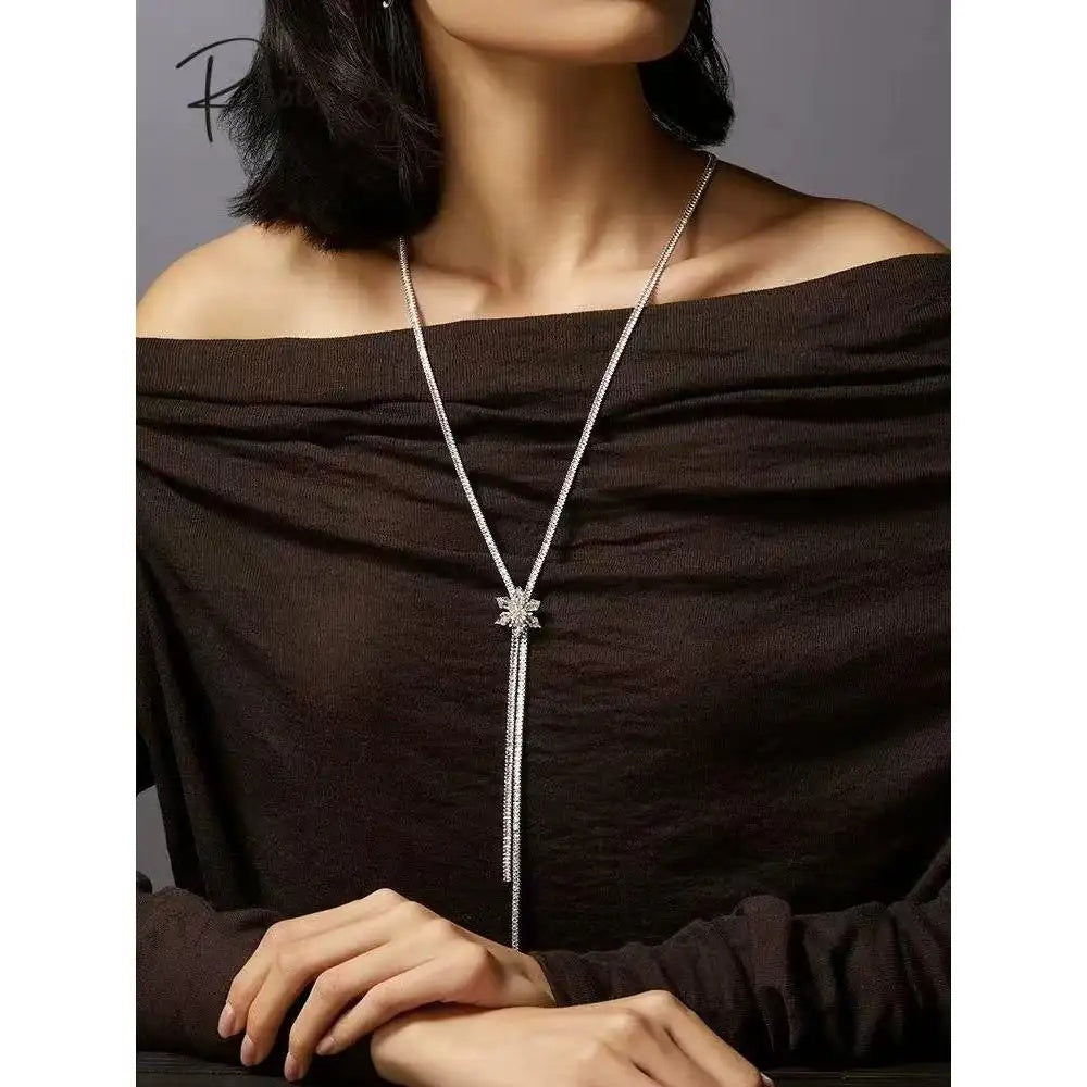 Snowflake Tassel Wedding Travel Season Jewelry Set