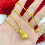 Solid Apple Pendant Necklace