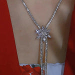 Sparkle Micro Light Bling Square Necklace