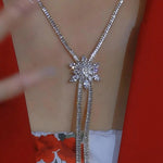 Sparkle Micro Light Bling Square Necklace