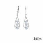 Sparkly Crystal Teardrop Drop Earrings