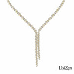 Sparkly Geometric Line Necklace