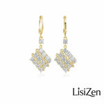 Sparkly Square Stud Earrings