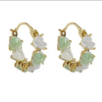 Spring Crystal Heart Earrings