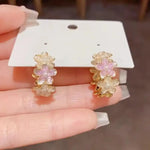 Spring Double-Sided Flower Earrings