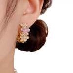 Spring Double-Sided Flower Earrings