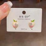 Spring Peach Daily Small Minimalist Earrings