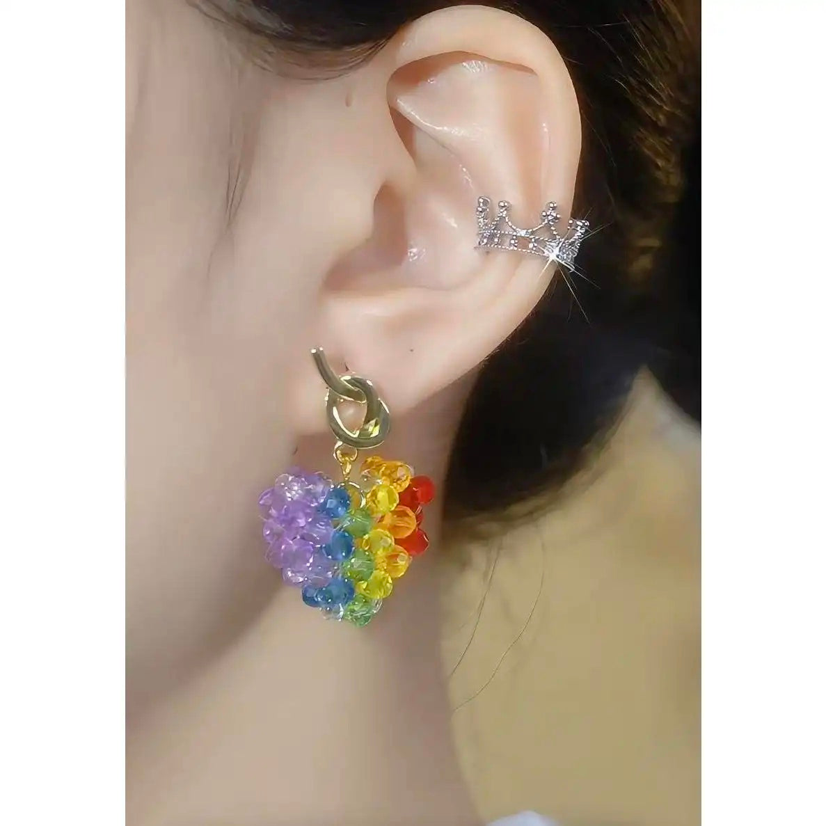 Spring Summer Hot Dopamine Colorful Earrings