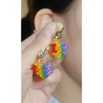 Spring Summer Hot Dopamine Colorful Earrings