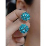 Spring Summer Petal Tassel Celebrity Drop Earrings