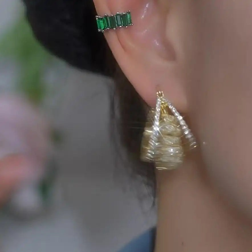 Square Crystal Earrings