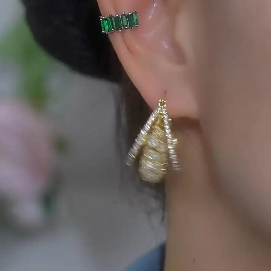 Square Crystal Earrings