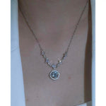 Square Crystal Silver- Gift Idea Necklace