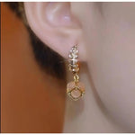 Square Crystal Stud Earrings