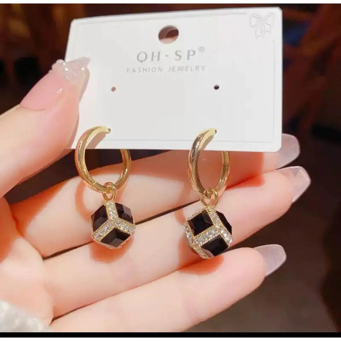 Square Metal Hoop Earrings