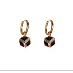 Square Metal Hoop Earrings