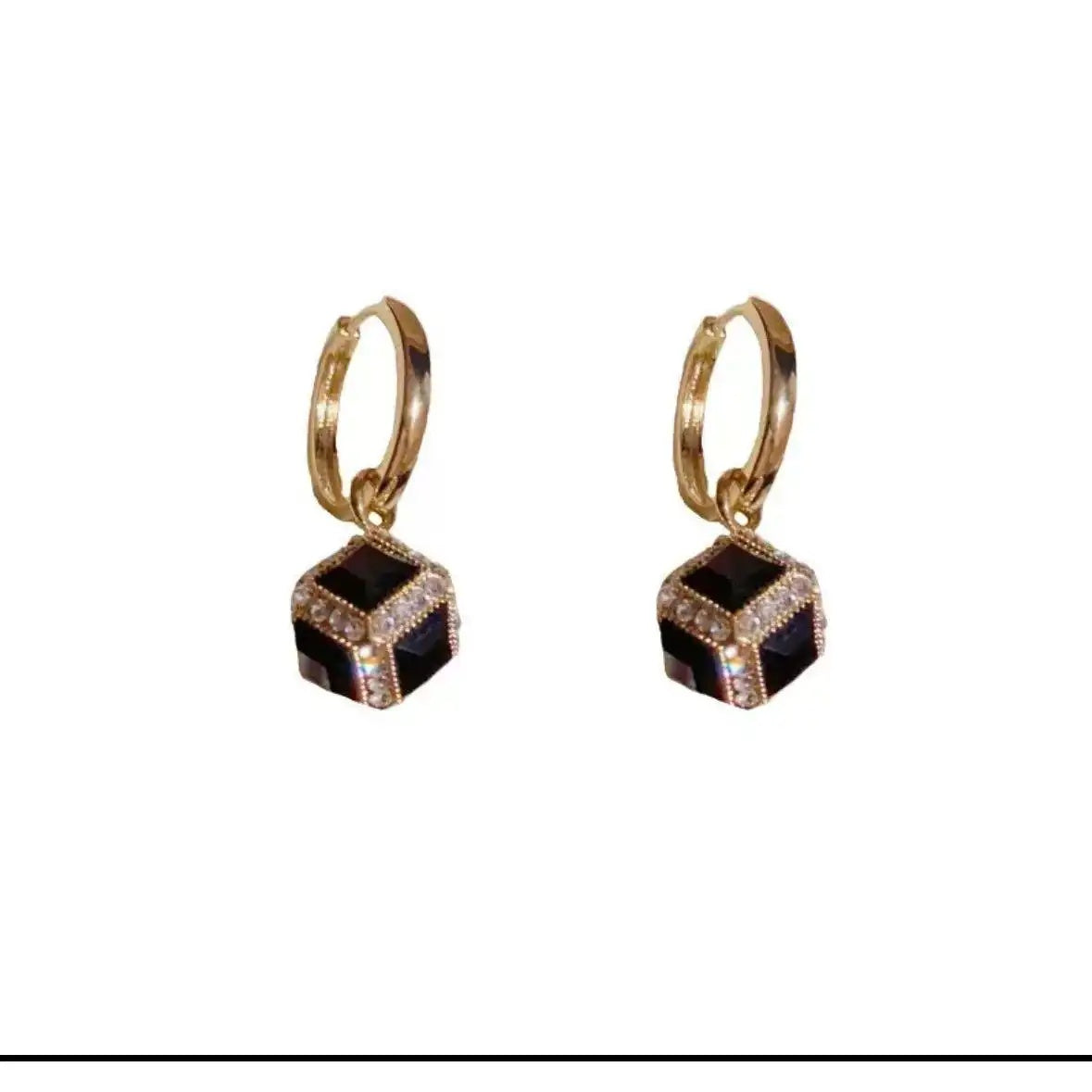 Square Metal Hoop Earrings