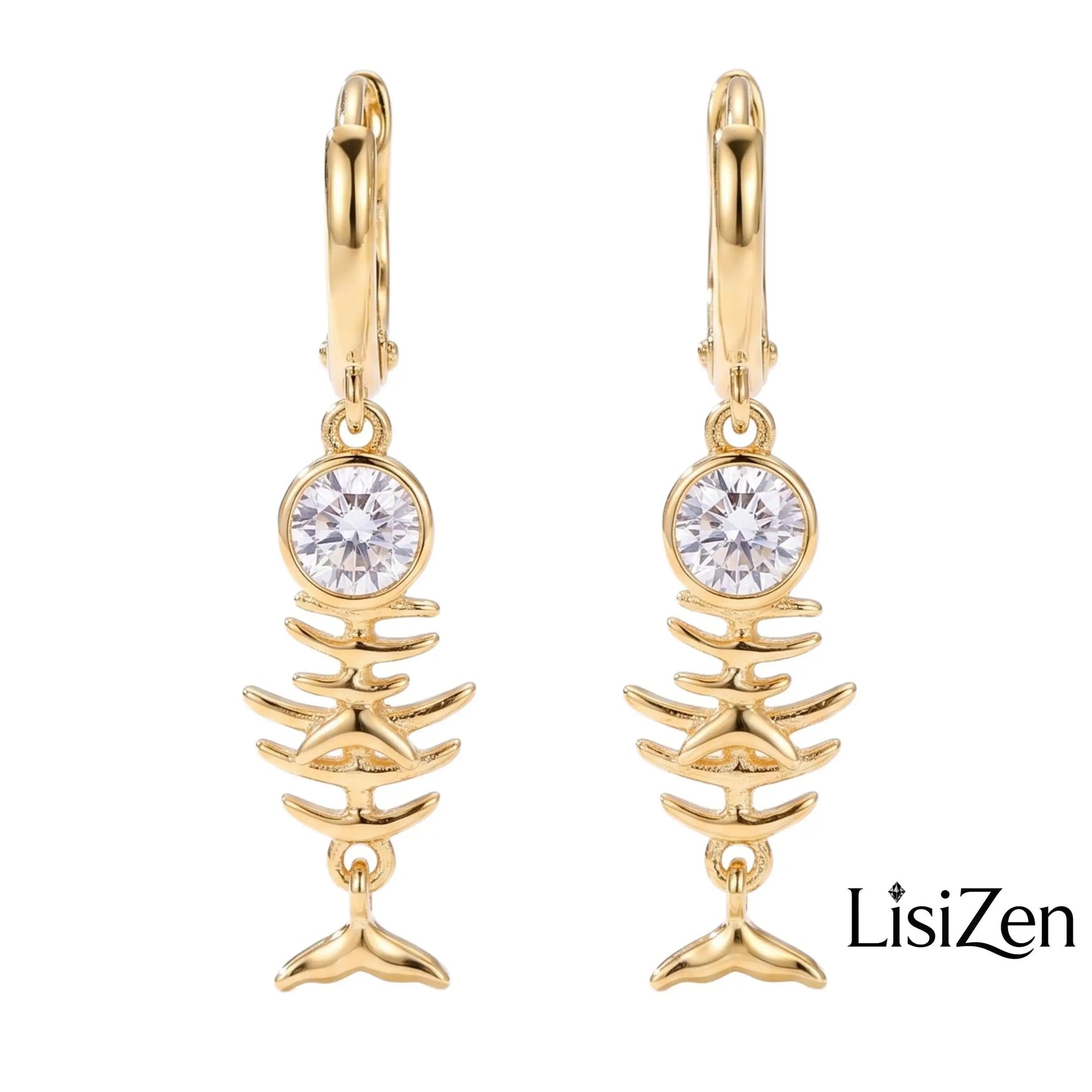 Stainless Steel Vacuum 18k Gold Hoop Earrings
