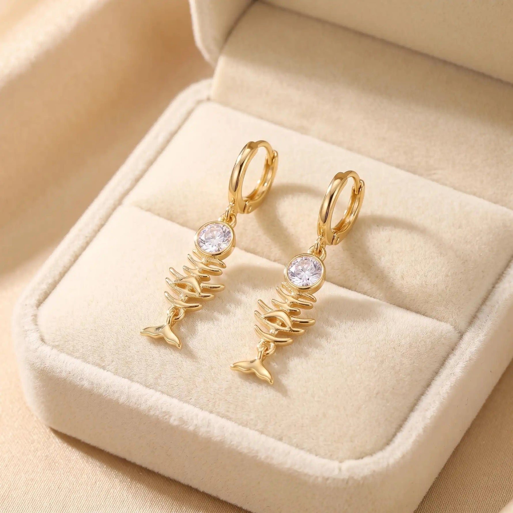 Stainless Steel Vacuum 18k Gold Hoop Earrings
