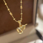 Star and Gourd Pendant Necklace