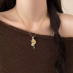 Star Crystal Pony Chinese Retro Necklace
