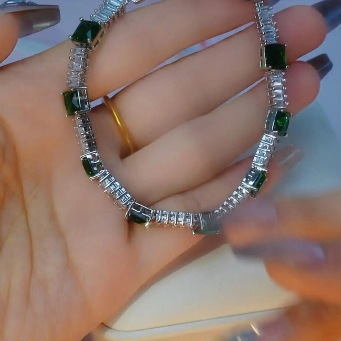 Star River Silver Crystal Retro Bracelet