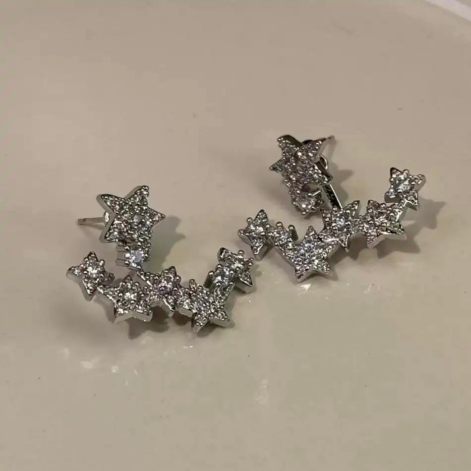 Star Shining Stone Earrings