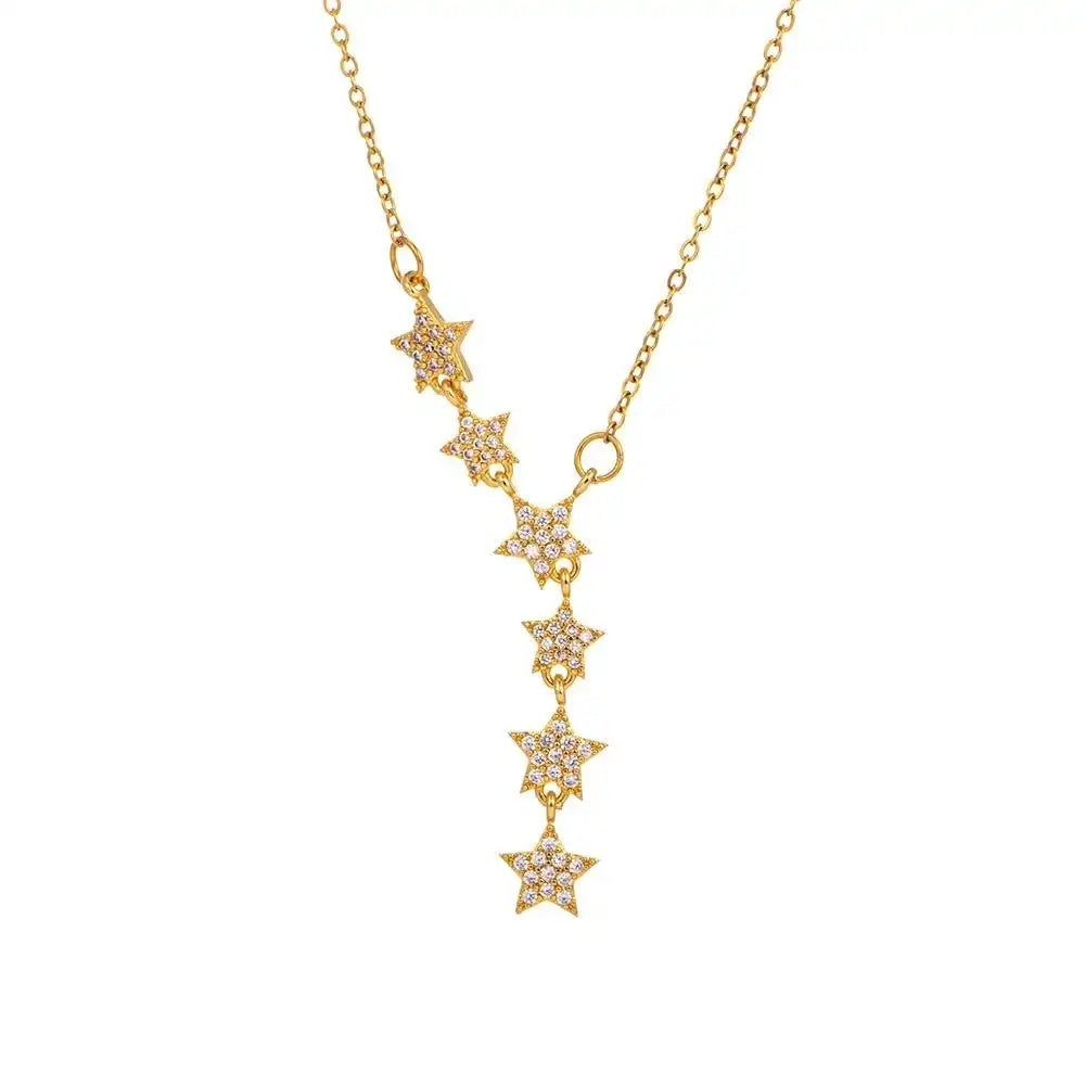 Starburst Tassel Star Necklace