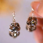 Starfall Gray Diamond Clip-On Earrings