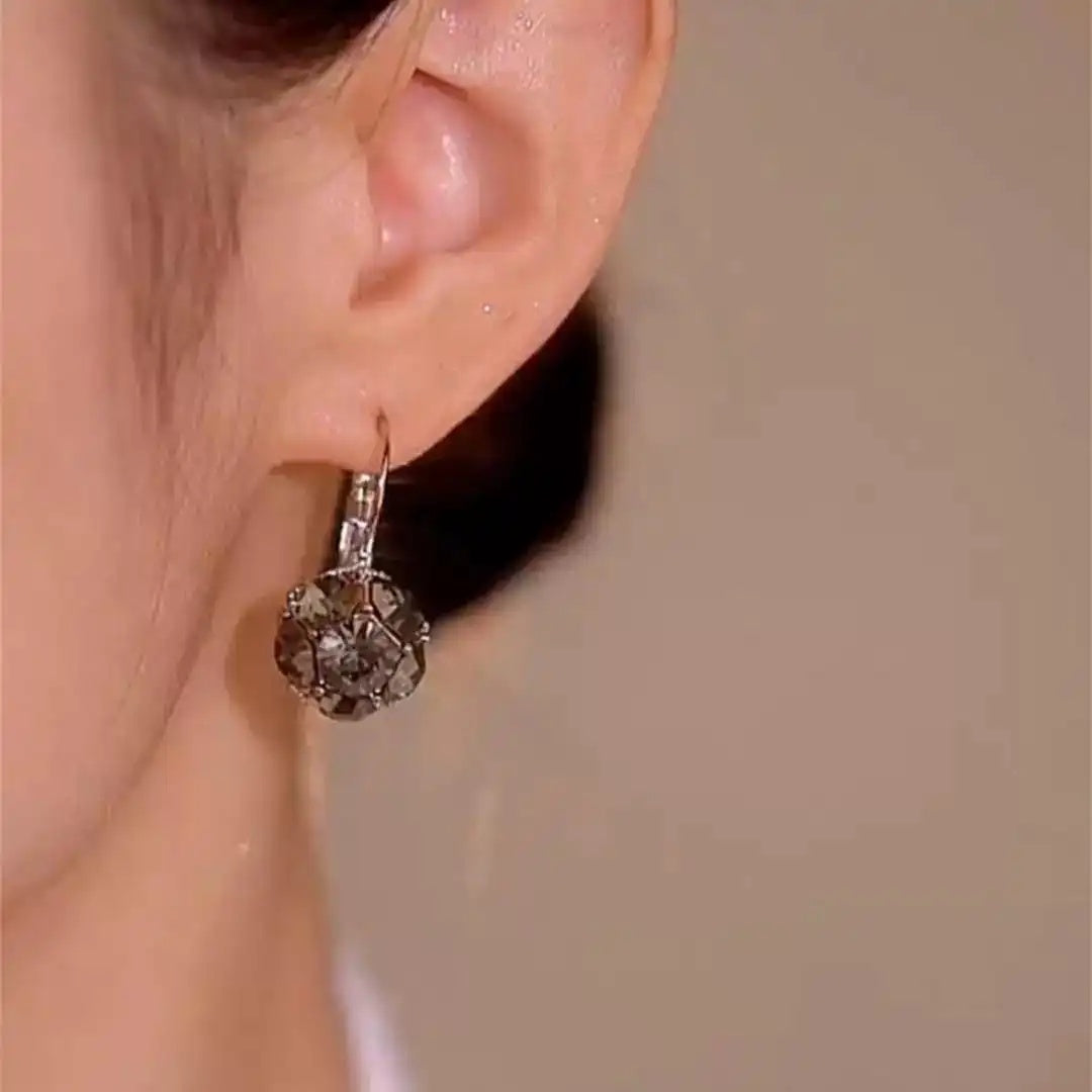 Starfall Gray Diamond Clip-On Earrings