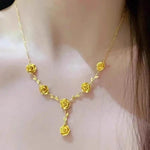 Store Branch Rose Necklace