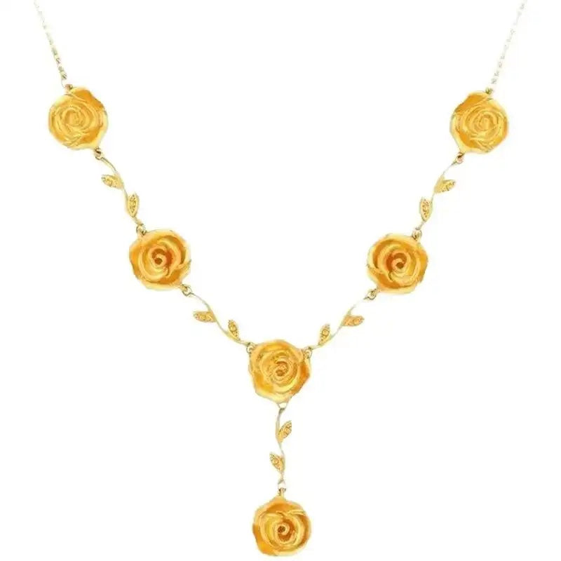 Store Branch Rose Necklace