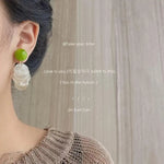 Summer Forest Natural Shell Handmade Earrings