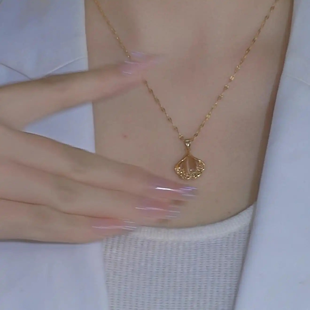 Summer Ginkgo Leaf Necklace