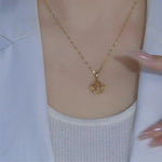 Summer Ginkgo Leaf Necklace