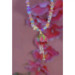 Summer Gorgeous Eternal Rose Purple Pendant Necklace