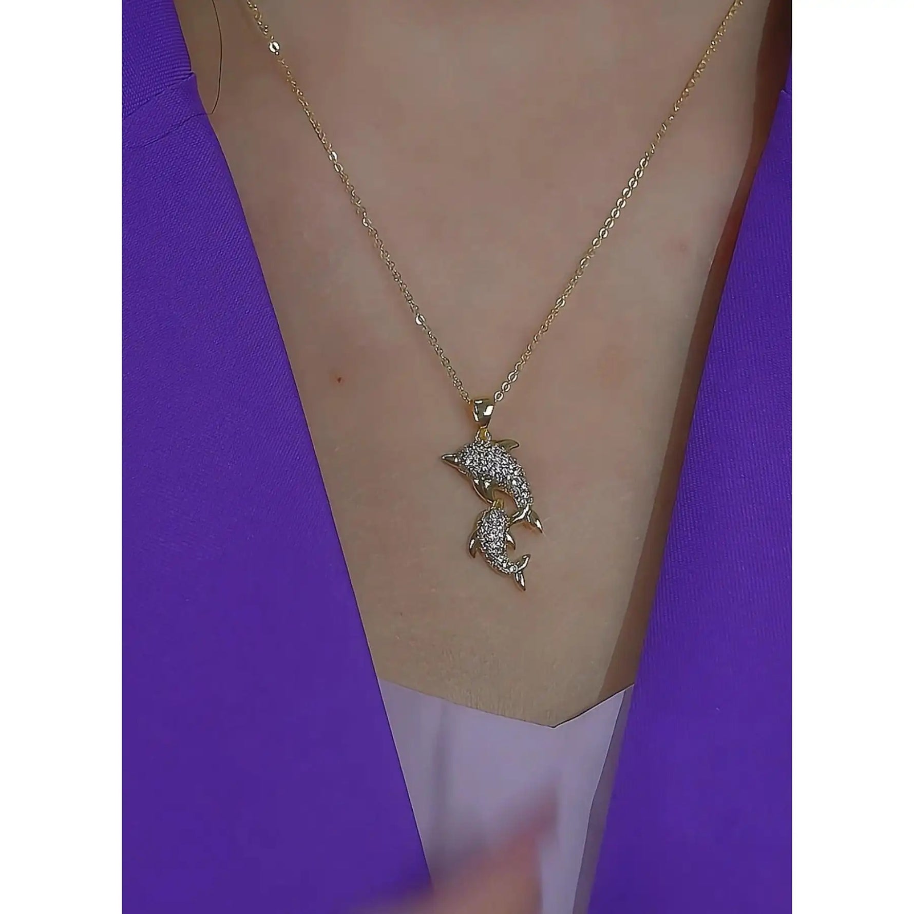 Summer Ocean Series Dolphin Pisces Necklace