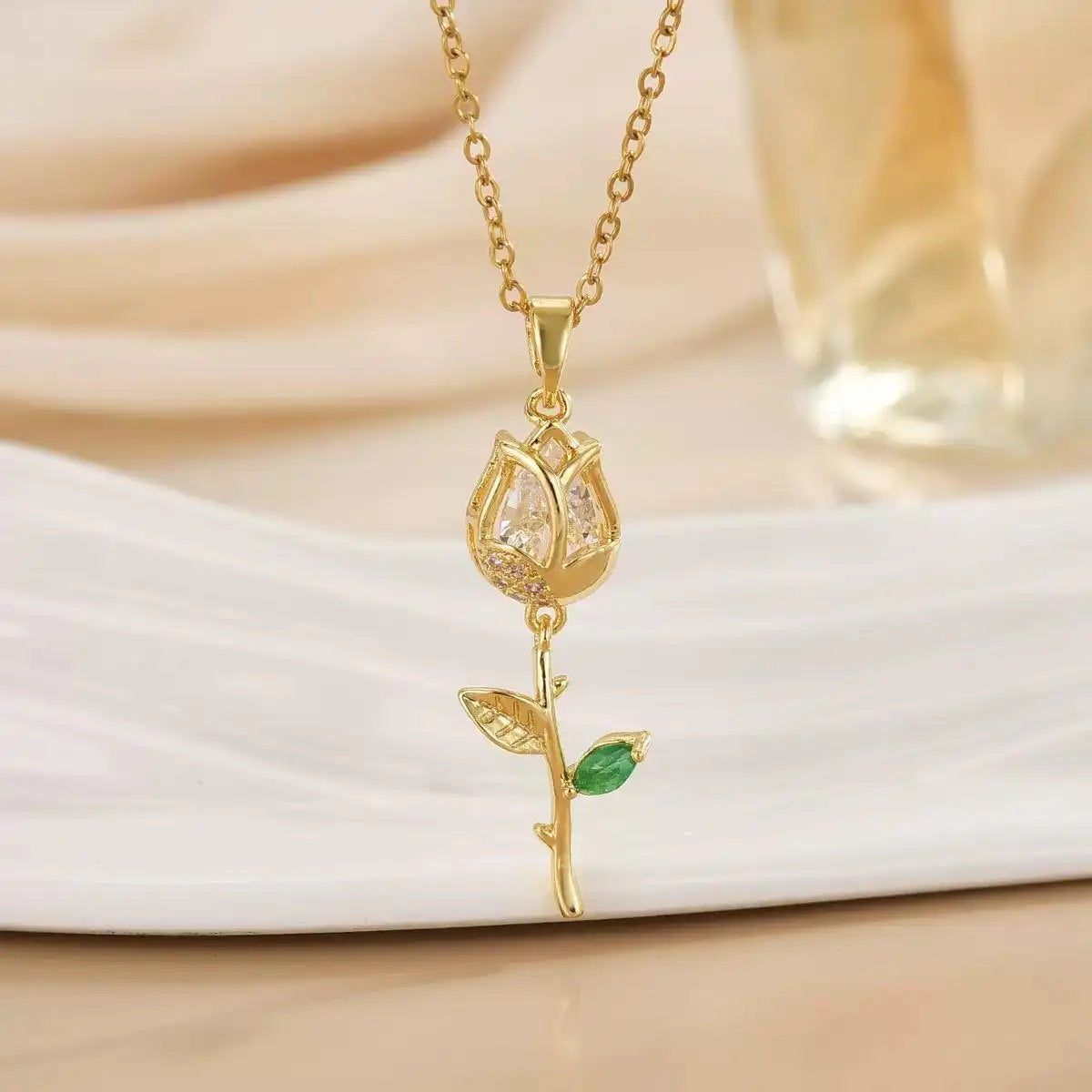 Summer Romantic Tulip Gorgeous Accessory Necklace