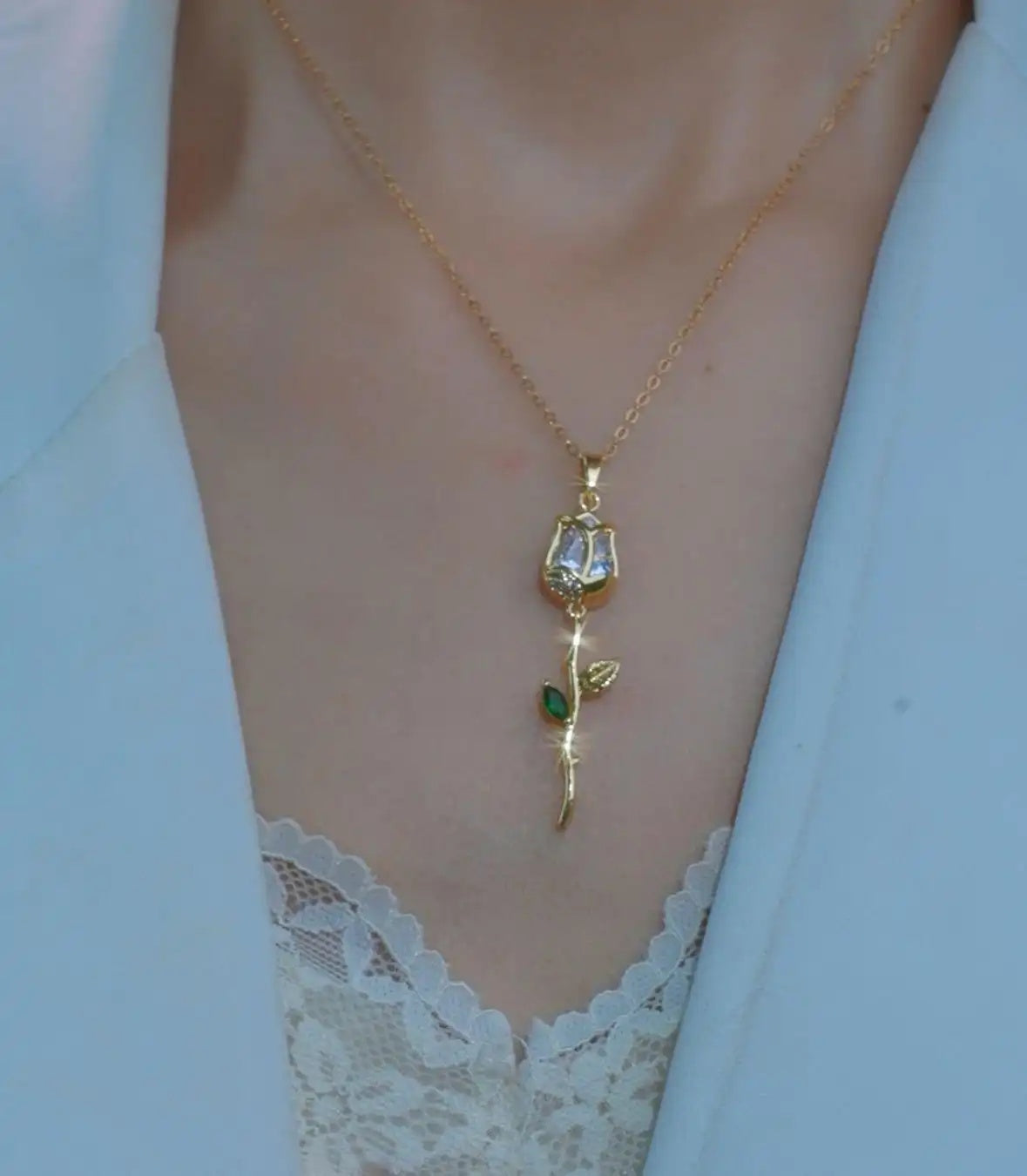 Summer Romantic Tulip Gorgeous Accessory Necklace