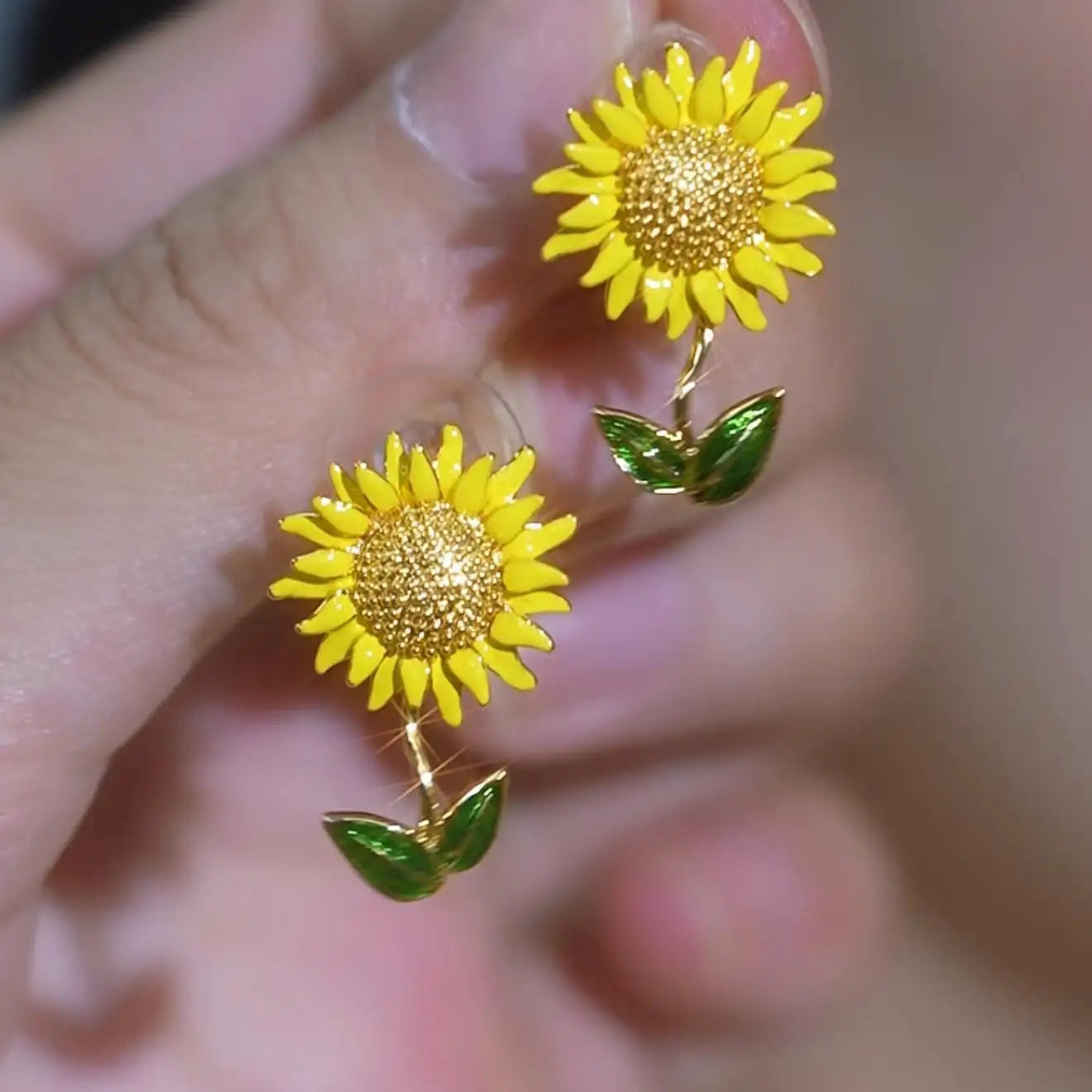 Sunflower Stud Earrings