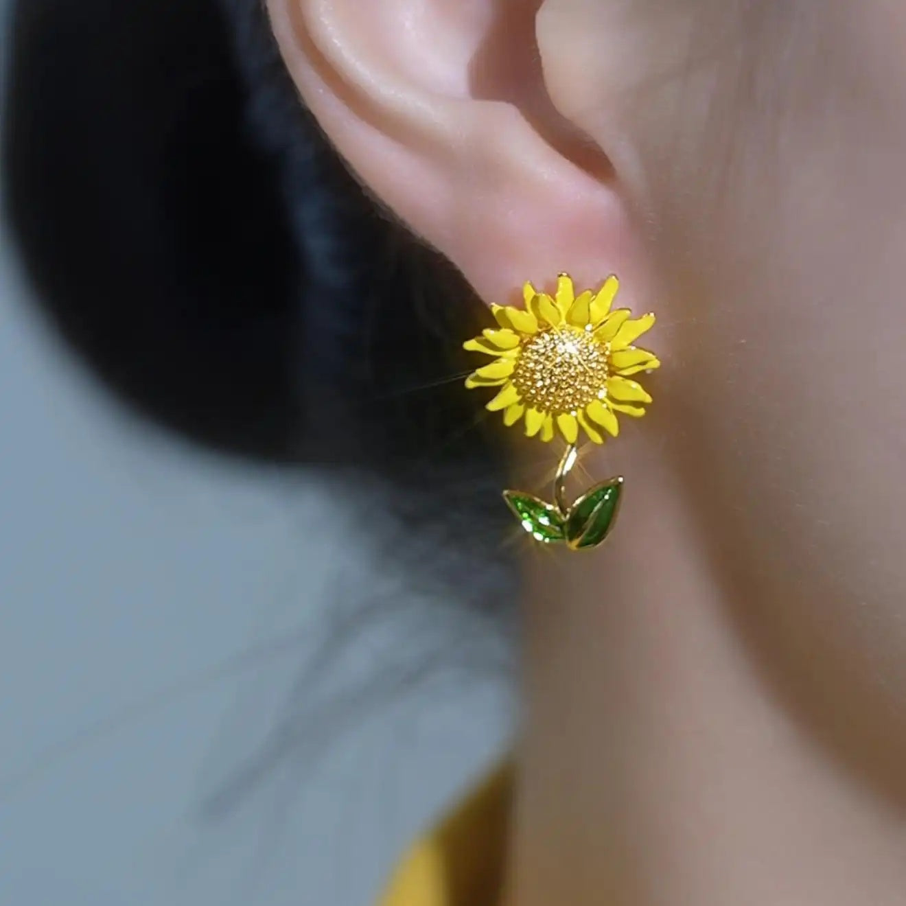 Sunflower Stud Earrings
