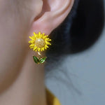 Sunflower Stud Earrings