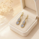 Teardrop Clip-On Drop Earrings